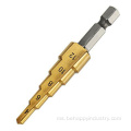 3pcs Inch Hex HSS Step Drill